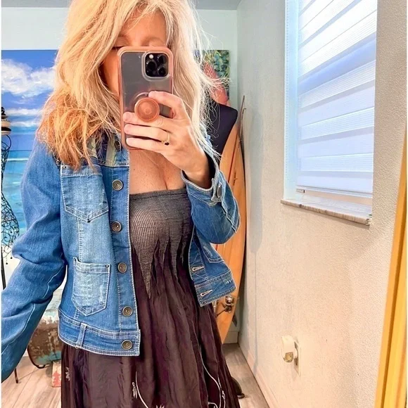 ANTHRO’s Lapis, Funky, FUN& Boho-BUSTLE Dress/Skirt gray/black,BUSTLE IT🔥 - Picture 4 of 12